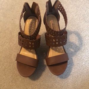 Dollhouse Brown Wedges